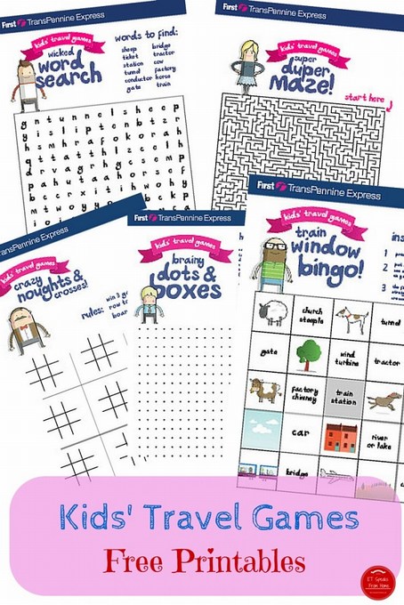 kids travel game printable