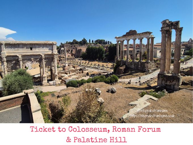 Ticket to Colosseum, Roman Forum and Palatine Hill