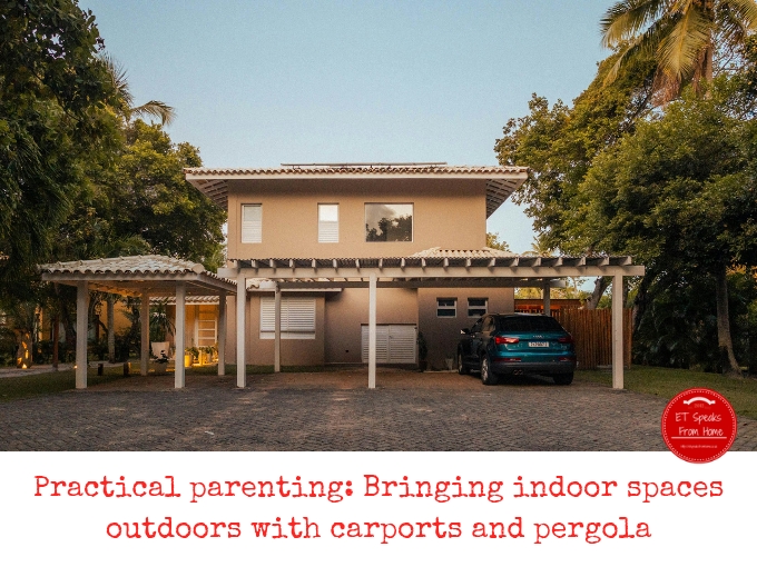 Bringing indoor spaces outdoors with carports and pergola